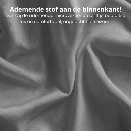 Fresh and Co Dekbedovertrek Teddy - Antraciet