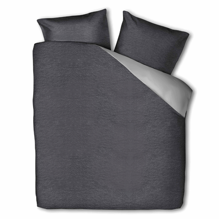 Fresh and Co Dekbedovertrek Teddy - Antraciet