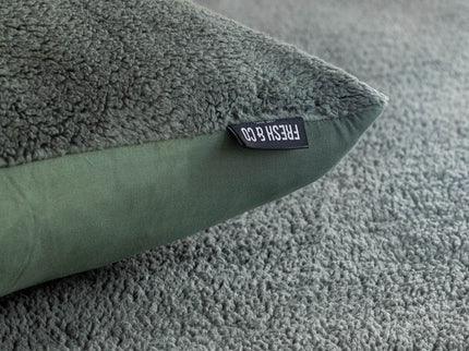 Fresh and Co Dekbedovertrek Teddy - Groen - 140 x 200/220 cm