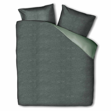 Fresh and Co Dekbedovertrek Teddy - Groen