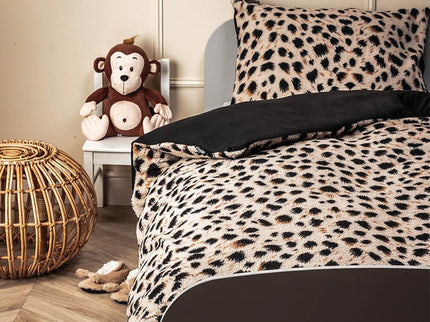 Fresh and Co Dekbedovertrek Teddy Kids - Cheetah