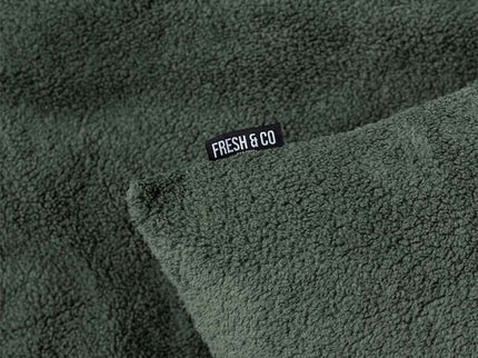 Fresh and Co Dekbedovertrek Teddy Kids - Groen