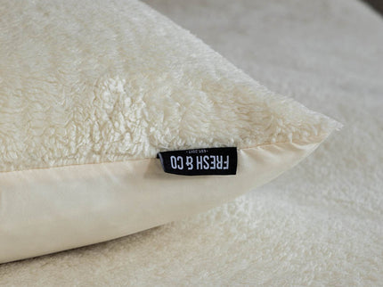 Fresh and Co Dekbedovertrek Teddy Kids - Off White