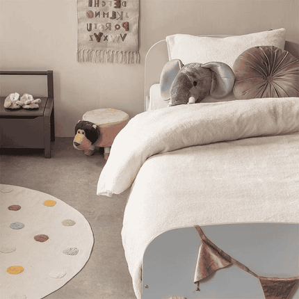 Fresh and Co Dekbedovertrek Teddy Kids - Off White