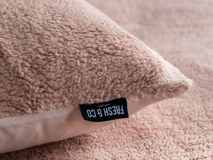 Fresh and Co Dekbedovertrek Teddy Kids - Roze