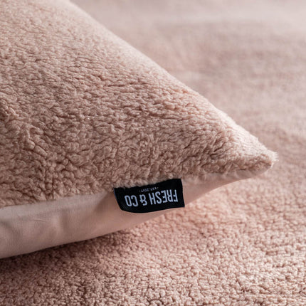 Fresh and Co Dekbedovertrek Teddy Kids - Roze