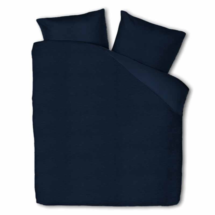 Fresh and Co Dekbedovertrek Teddy - Navy