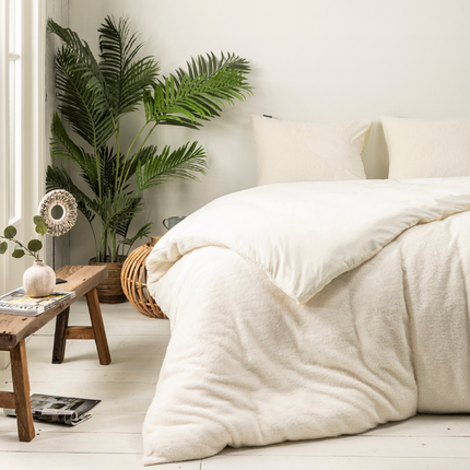 Fresh and Co Dekbedovertrek Teddy - Off White