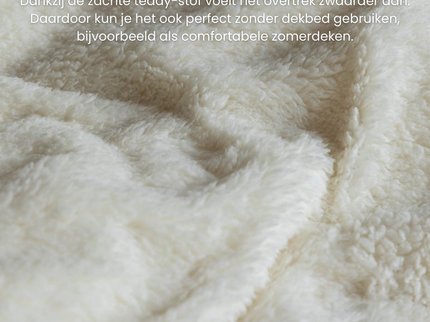 Fresh and Co Dekbedovertrek Teddy - Off White
