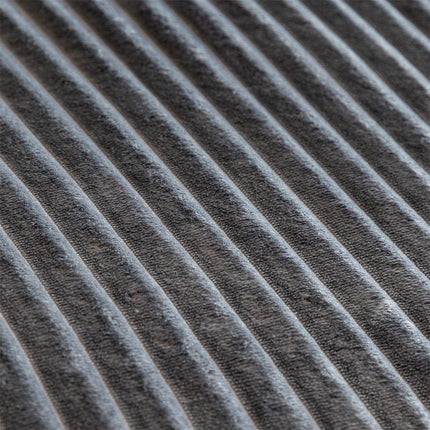 Fresh and Co Dekbedovertrek Teddy Rib - Antraciet