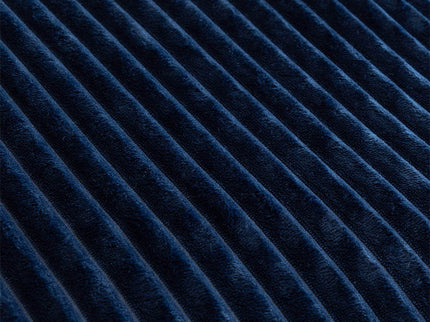Fresh and Co Dekbedovertrek Teddy Rib - Navy