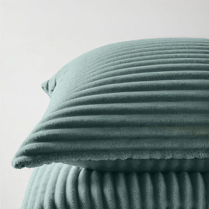 Fresh and Co Dekbedovertrek Teddy Rib - Zacht Groen