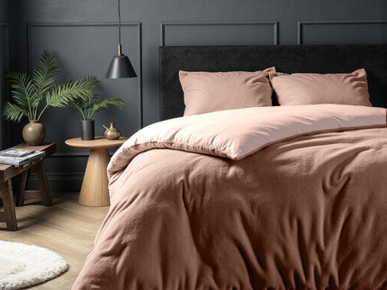 Fresh and Co Dekbedovertrek Teddy - Roze