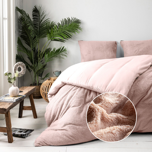 Fresh and Co Dekbedovertrek Teddy - Roze