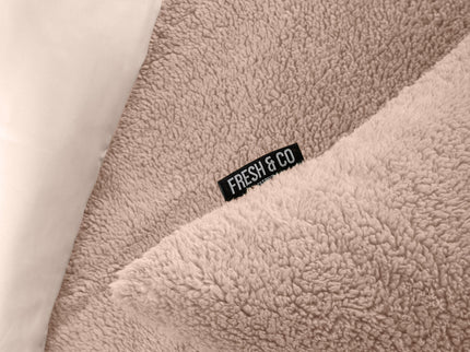 Fresh and Co Dekbedovertrek Teddy - Taupe