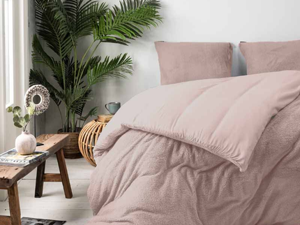 Fresh and Co Dekbedovertrek Teddy - Taupe