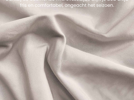 Fresh and Co Dekbedovertrek Teddy - Taupe