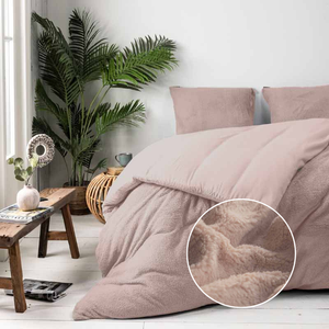 Fresh and Co Dekbedovertrek Teddy - Taupe