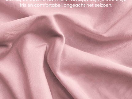 Fresh and Co Dekbedovertrek Teddy - Zacht Roze