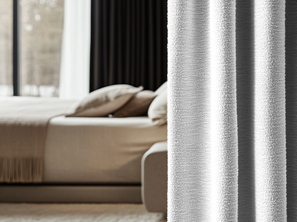 Fresh and Co Gordijnen Bouclé - Haken of Ringen - Off-White