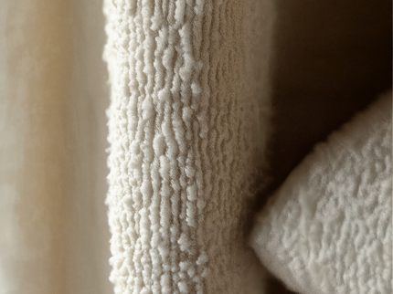 Fresh and Co Gordijnen Bouclé - Haken of Ringen - Off-White