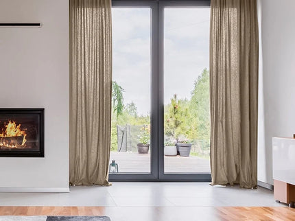 Fresh and Co Gordijnen In Between - Haken of Ringen - Beige