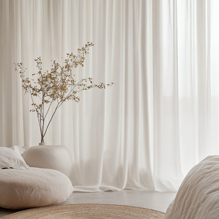 Fresh and Co Gordijnen In Between - Haken of Ringen - Off White