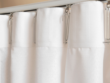 Fresh and Co Gordijnen met Linnen Look - Haken of Ringen - Antraciet