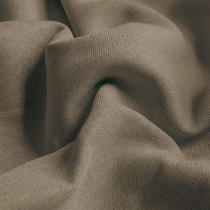 Fresh and Co Gordijnen met Linnen Look - Haken of Ringen - Taupe