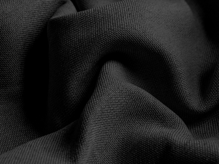 Fresh and Co Gordijnen met Linnen Look - Haken of Ringen - Zwart