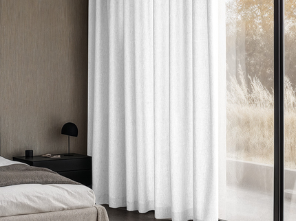 Gordijnen met Linnen Look - Haken of Ringen - Off White