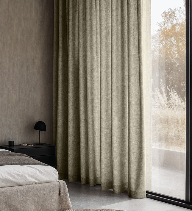 Fresh and Co Gordijnen met Linnen Look - Haken of Ringen