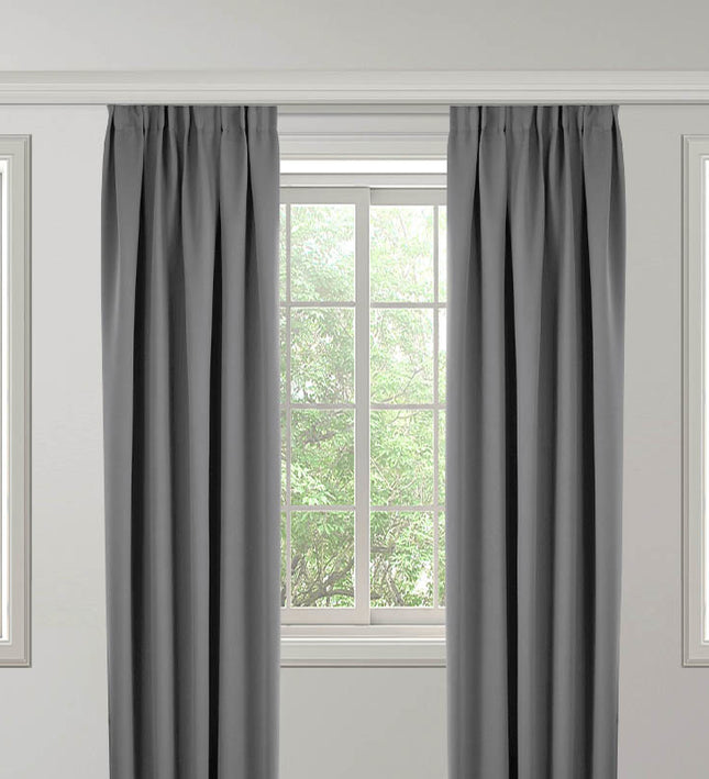 Fresh and Co Gordijnen Verduisterend & Isolerend - Haken of Ringen - Lichtgrijs