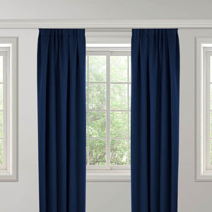 Fresh and Co Gordijnen Verduisterend & Isolerend - Haken of Ringen - Navy
