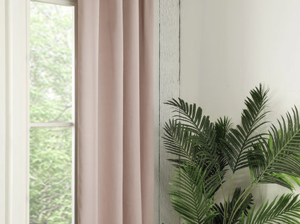 Fresh and Co Gordijnen Verduisterend & Isolerend - Haken of Ringen - Oud Roze