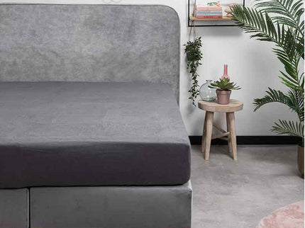 Fresh and Co Hoeslaken Flanel - Antraciet