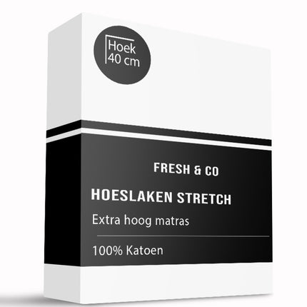 Fresh and Co Hoeslaken - Katoen Jersey Stretch - Extra Hoog