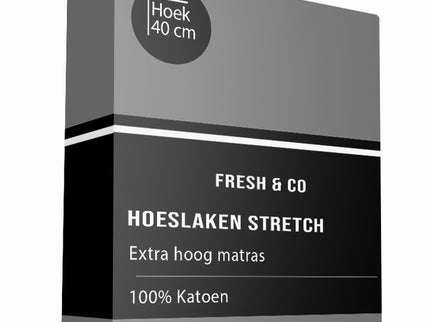 Fresh and Co Hoeslaken - Katoen Jersey Stretch - Extra Hoog
