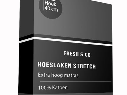 Fresh and Co Hoeslaken - Katoen Jersey Stretch - Extra Hoog