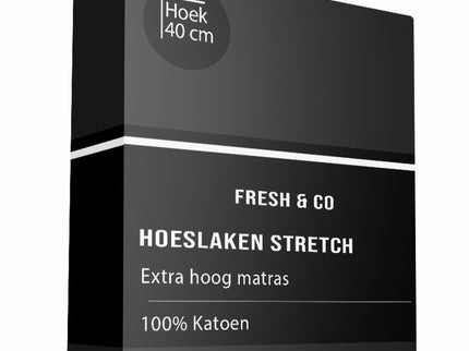 Fresh and Co Hoeslaken - Katoen Jersey Stretch - Extra Hoog