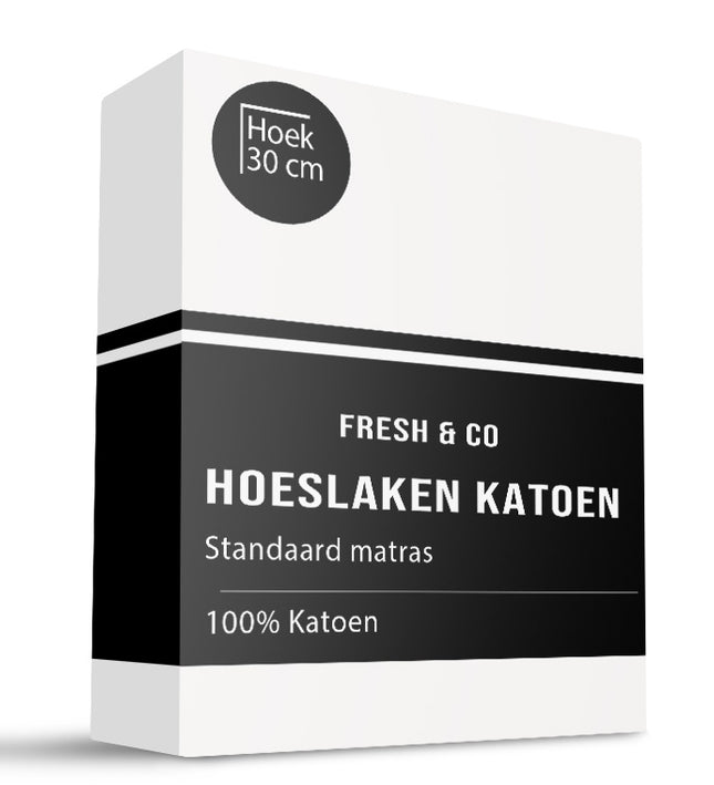 Fresh and Co Hoeslaken - Katoen - Wit - Verkoelend