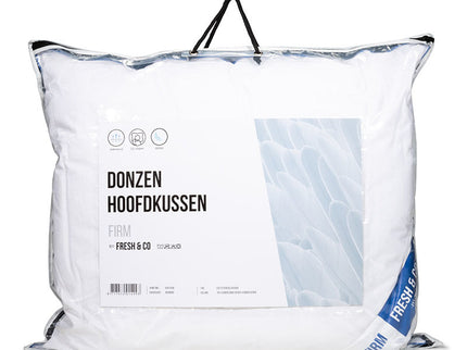 Fresh and Co Hoofdkussen Dons - 90% Eendenveren - Stevig
