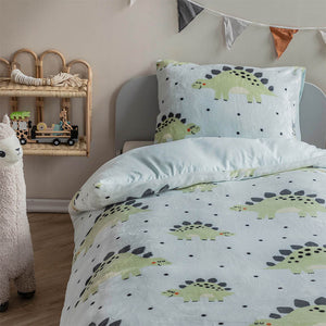 Fresh and Co  Kids Dekbedovertrek Fleece - Dino