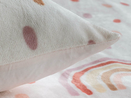 Fresh and Co  Kids Dekbedovertrek Fleece - Rainbow