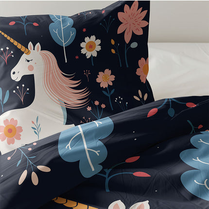 Fresh and Co  Kids Dekbedovertrek Katoen - Pegasus