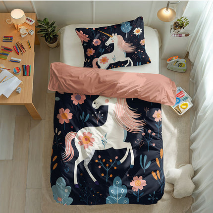 Fresh and Co  Kids Dekbedovertrek Katoen - Pegasus