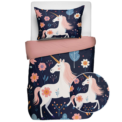 Fresh and Co  Kids Dekbedovertrek Katoen - Pegasus