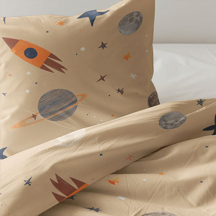 Fresh and Co  Kids Dekbedovertrek Katoen - Retrospace