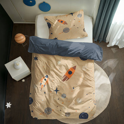 Fresh and Co  Kids Dekbedovertrek Katoen - Retrospace