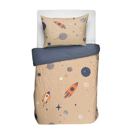 Fresh and Co  Kids Dekbedovertrek Katoen - Retrospace